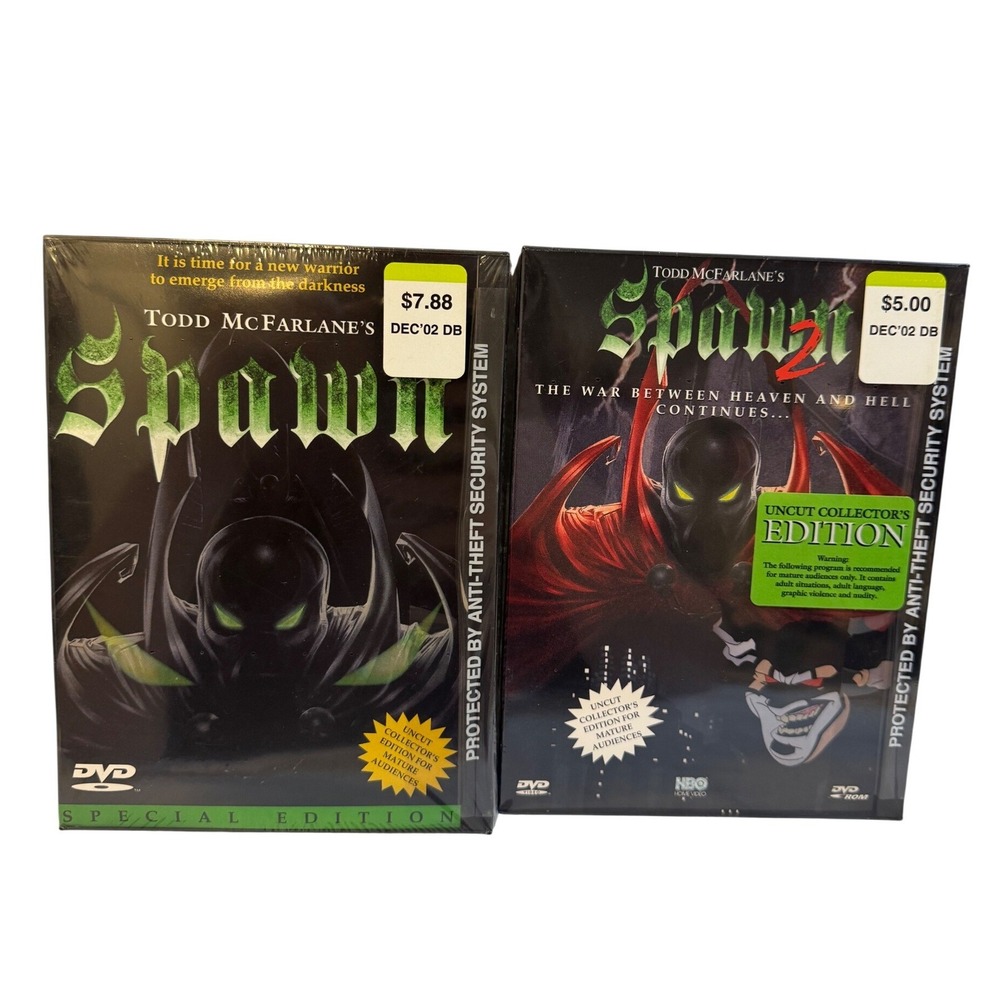 Todd McFarlane Spawn & Spawn 2 Uncut Collector's Edition DVD Set New Sealed HBO